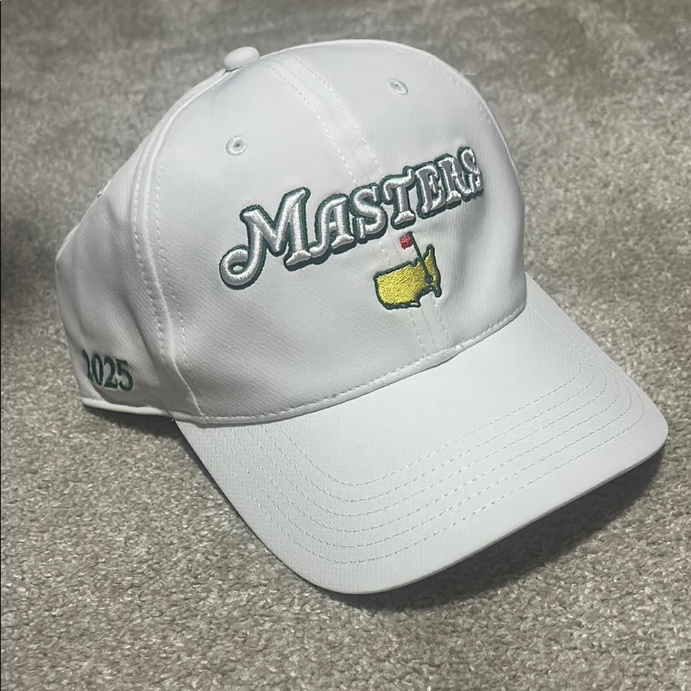 2025 Masters White Golf Cap with Embroidered Logo